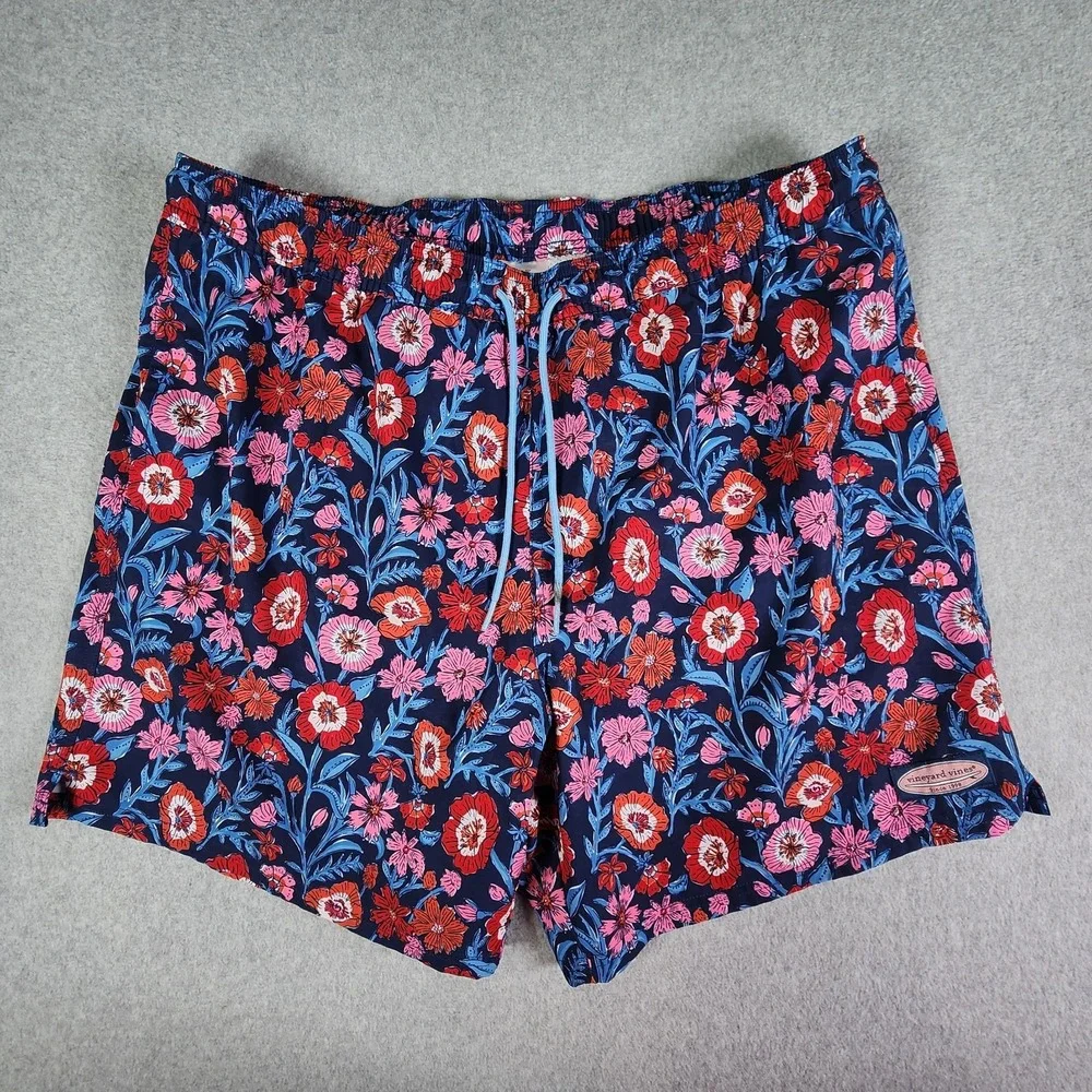 Vineyard Vines Chappy Swim Trunks Mens XL 36x7 Multicolor Drawstring Mesh Lined